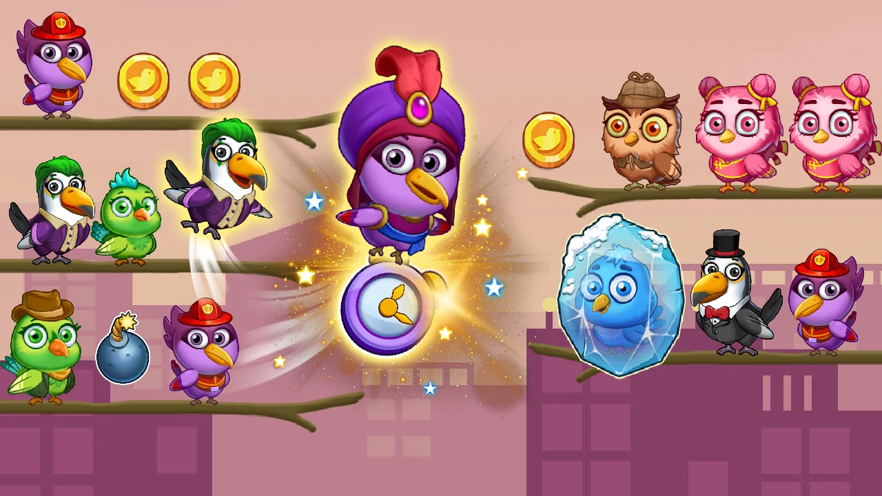 Bird Sort Puzzle Color Game screenshot