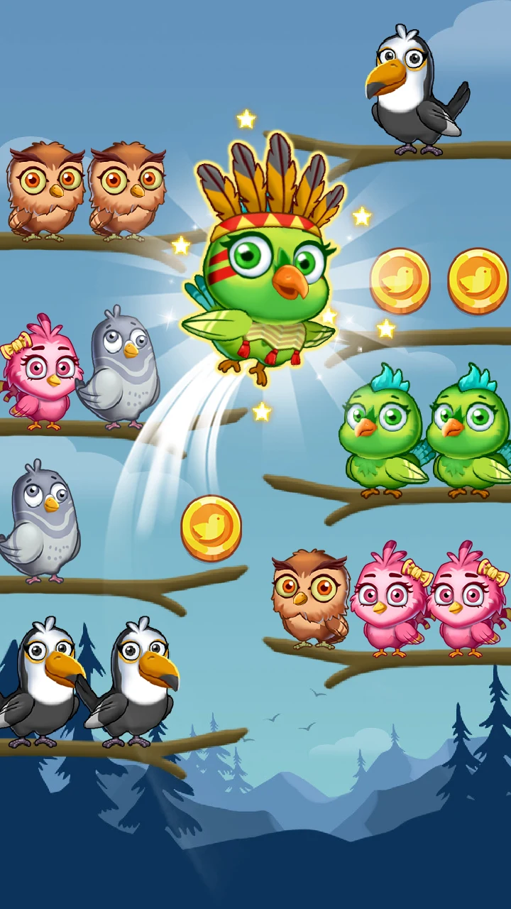 Bird Sort Puzzle Color Game screenshot
